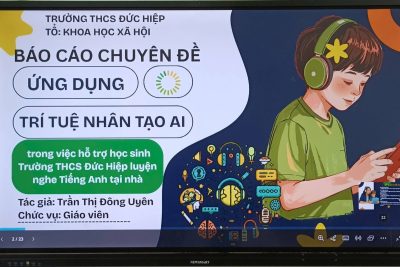 ẬP HUẤN TRIỂN KHAI MÔ HÌNH TRẢI NGHIỆM – ỨNG DỤNG KỸ NĂNG SỐ CHO HỌC SINH TRONG HỌC TẬP.