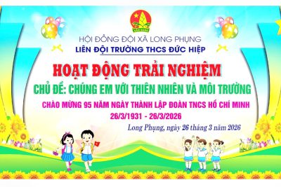 Thông báo về việc tổ chức hoạt động trải nghiệm cho học sinh