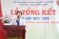 TRƯỜNG THCS ĐỨC HIỆP LONG TRỌNG TỔ CHỨC LỄ TỔNG KẾT NĂM HỌC 2025 – 2026.